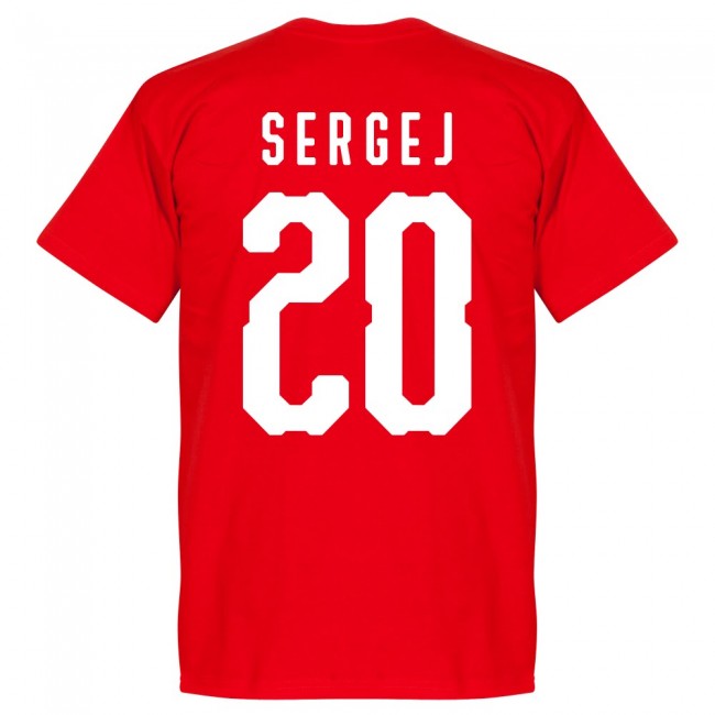 Serbia Sergej 20 Team T-Shirt - Red