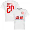 Serbia Sergej 20 Team T-Shirt - White