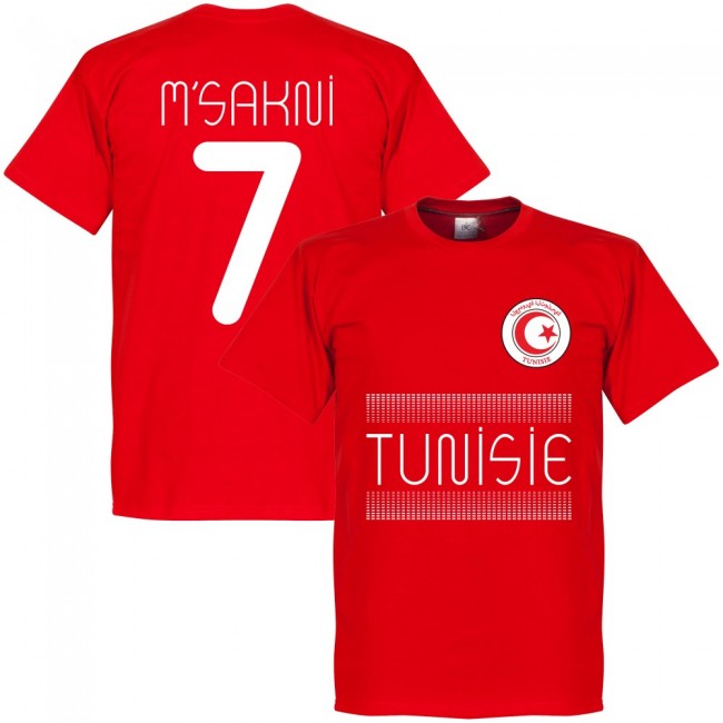 Tunisia Msakni 7 Team T-Shirt - Red