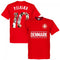 Denmark P. Elkjaer 10 Gallery Team T-Shirt - Red