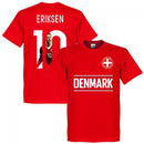 Denmark Eriksen 10 Gallery Team T-Shirt - Red