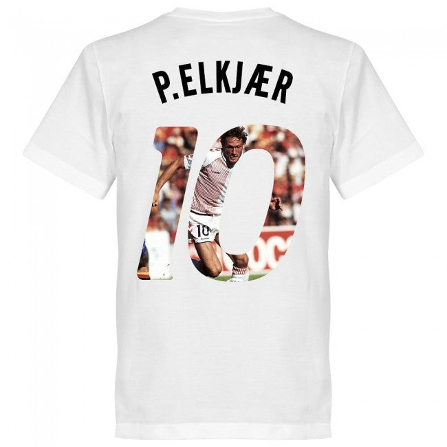 Denmark P. Elkjaer 10 Gallery Team T-Shirt - White