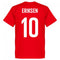 Denmark Eriksen 10 Team T-Shirt - Red