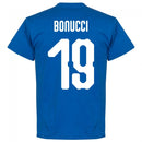Italy Bonucci 19 Team T-Shirt - Royal