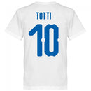 Italy Totti 10 Team T-Shirt - White