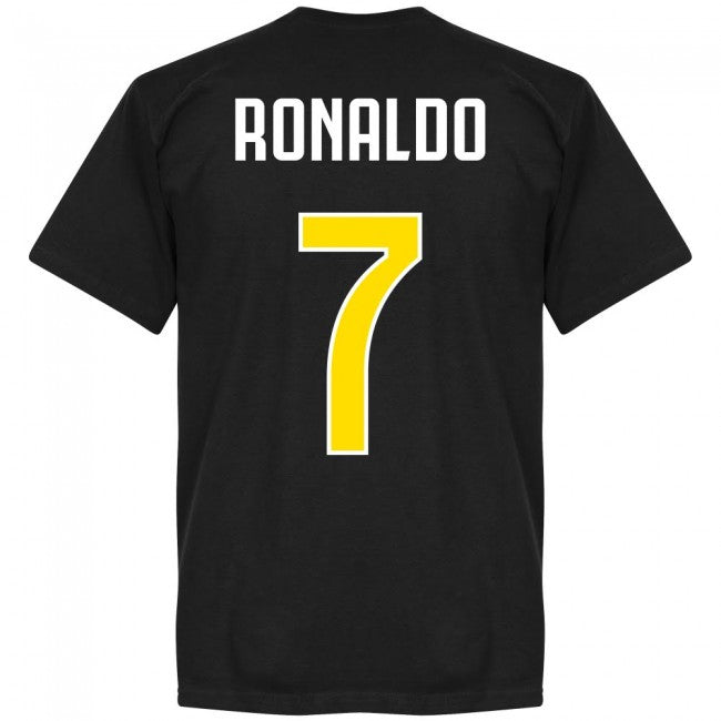 Juve Ronaldo 7 Team Kids T-shirt - Black