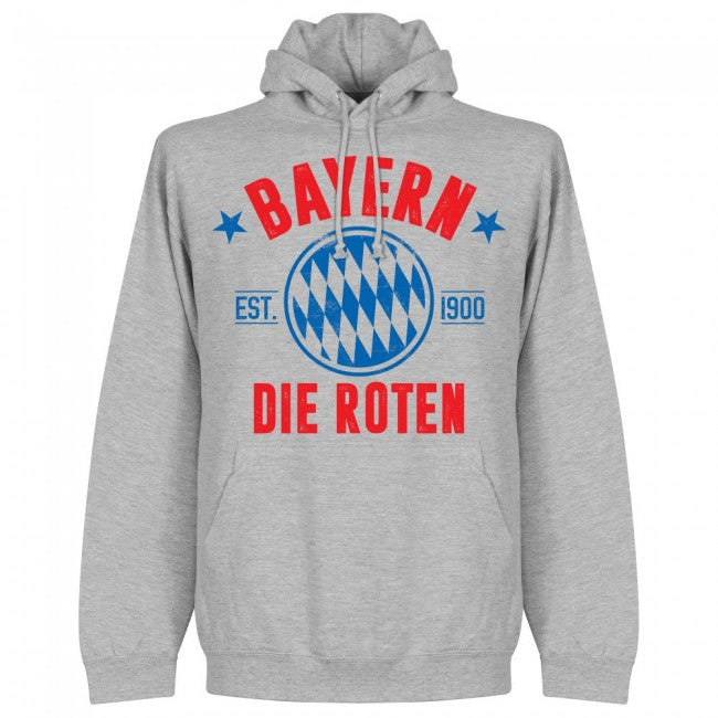Bayern Established Hoodie - Grey - Terrace Gear
