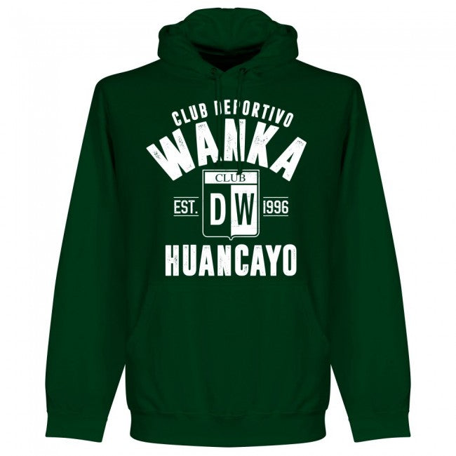 Deportivo Wanka Established Hoodie - Bottle Green - Terrace Gear