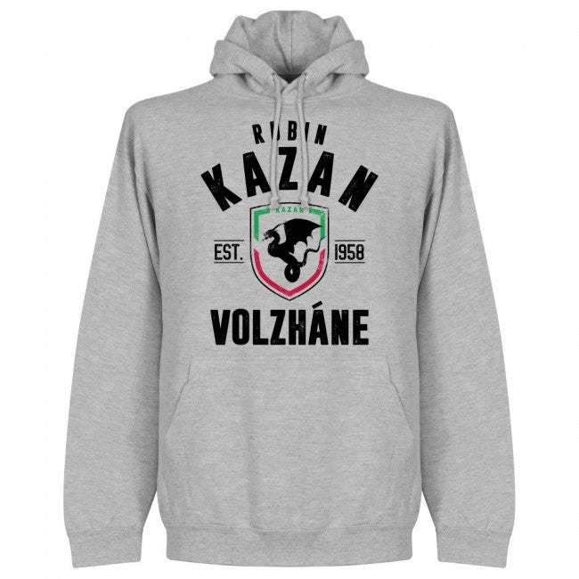 Rubin Kazan Established Hoodie - Grey - Terrace Gear