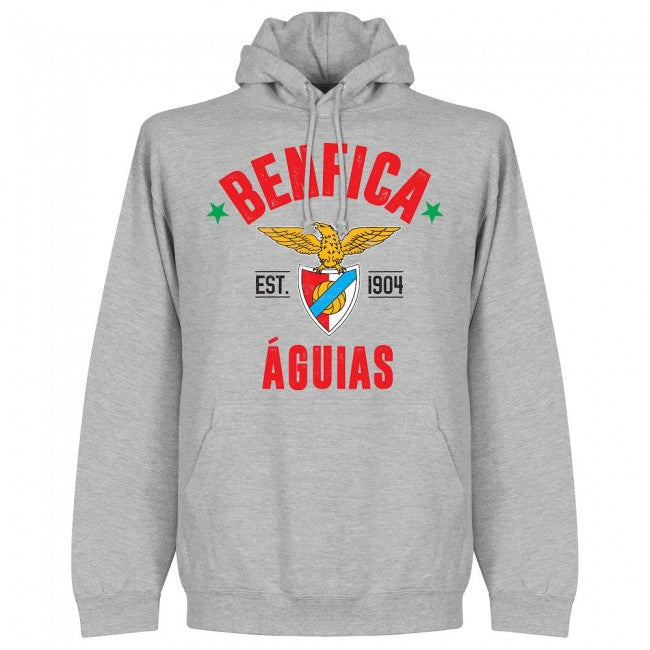Benfica Established Hoodie - Grey - Terrace Gear