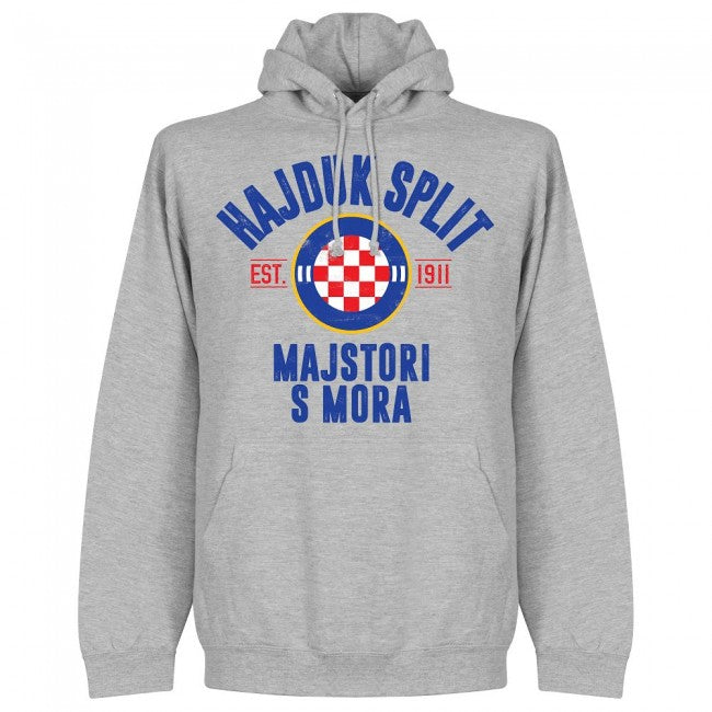 Hajduk Split Established Hoodie - Grey - Terrace Gear