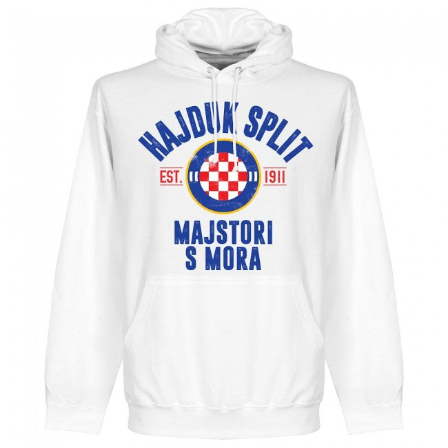 Hajduk Split Established Hoodie - White - Terrace Gear