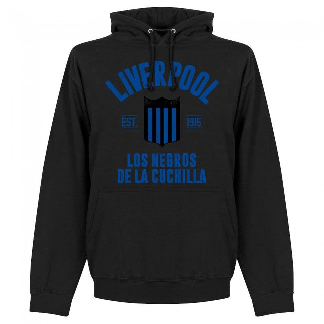 Liverpool Montevideo Established Hoodie - Black - Terrace Gear