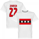Amsterdam Team Ziyech 22 T-Shirt - White