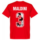 AC Milan Maldini 3 Gallery Team T-Shirt - Red