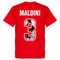 AC Milan Maldini 3 Gallery Team T-Shirt - Red