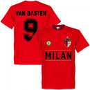 AC Milan Van Basten 9 Team T-Shirt - Red