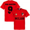 AC Milan Van Basten 9 Team T-Shirt - Red
