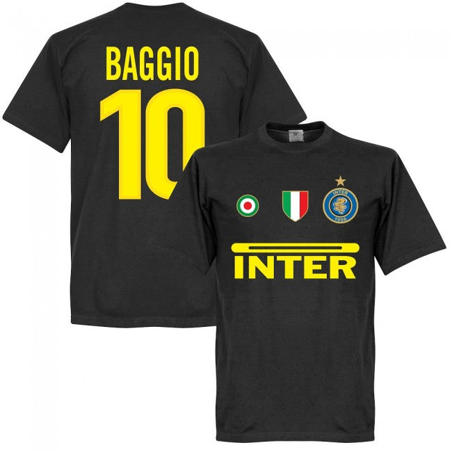 Inter Baggio 10 Team T-Shirt - Black