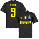 Inter Icardi 9 Team T-Shirt - Black