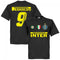 Inter Ronaldo 9 Team T-Shirt - Black (Racing Style BackPrint)