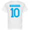 Napoli Maradona 10 Team T-Shirt - White