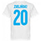 Napoli Zielinski 20 Team T-Shirt - White