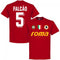 Roma Vintage Falcao 5 Team T-Shirt - Tango Red