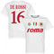 Roma Vintage De Rossi 16 Team T-Shirt - White