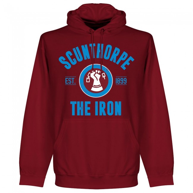 Scunthorpe Established Hoodie - Maroon - Terrace Gear