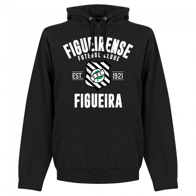 Figueirense Established Hoodie - Black - Terrace Gear