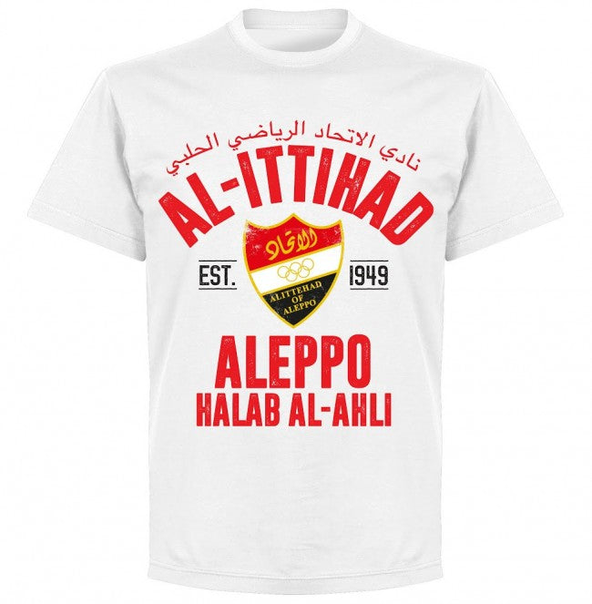 Al-Ittihad Established T-Shirt - White - Terrace Gear
