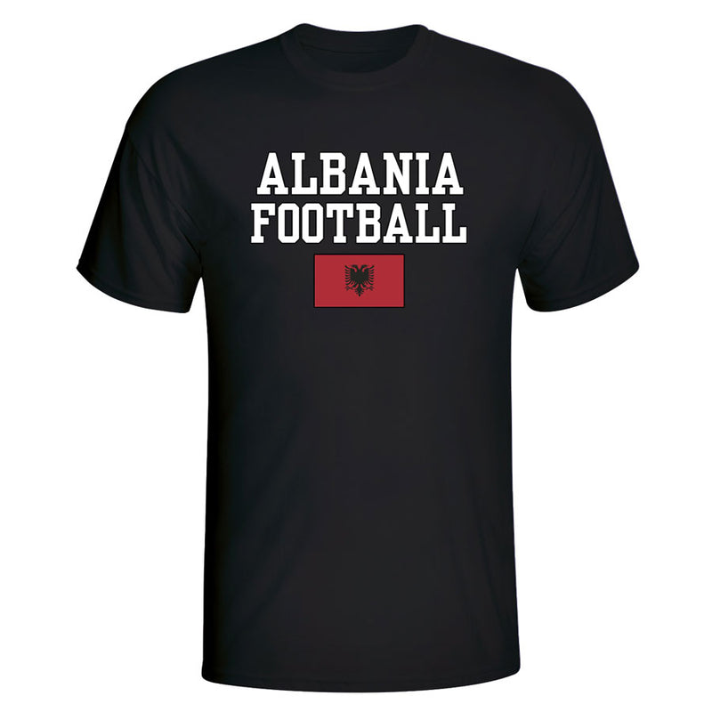 Albania Football T-Shirt - Black