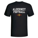 Alderney Football T-Shirt - Black