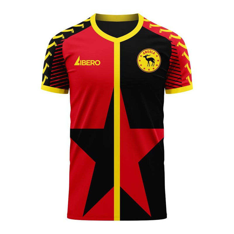 Angola 2020-2021 Home Concept Football Kit (Viper) - Kids (Long Sleeve)