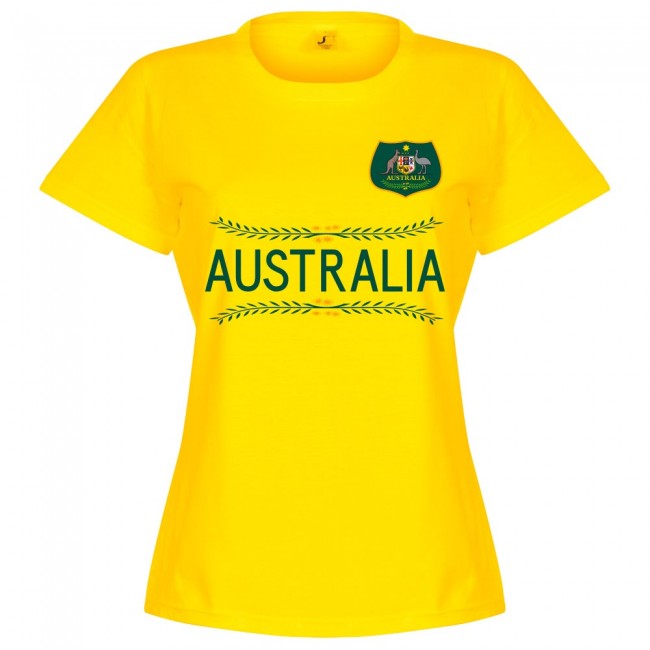 Australia Team Womens T-Shirt - Yellow