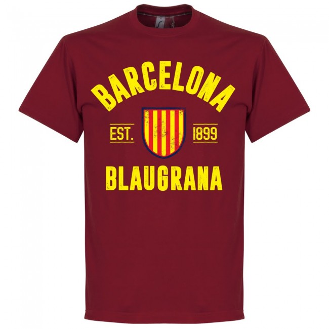 Barcelona Established T-Shirt - Red