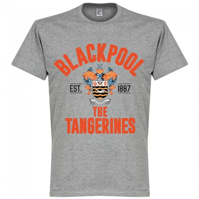 Blackpool Established T-Shirt - Grey