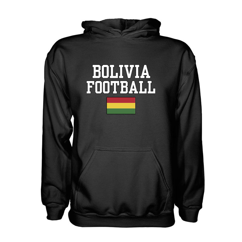 Bolivia Football Hoodie - Black