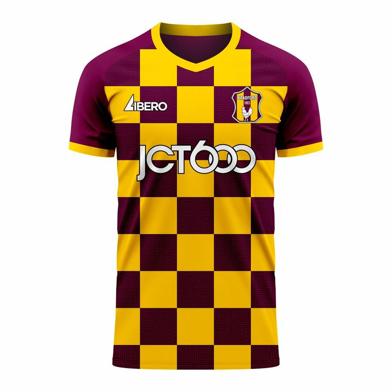 Bradford 2020-2021 Home Concept Football Kit (Libero) - Kids (Long Sleeve)