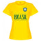 Brasil Team Womens T-Shirt - Yellow