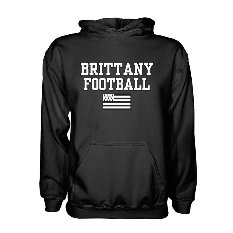 Brittany Football Hoodie - Black