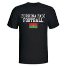 Burkina Faso Football T-Shirt - Black