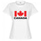 Canada Team Womens T-Shirt - White