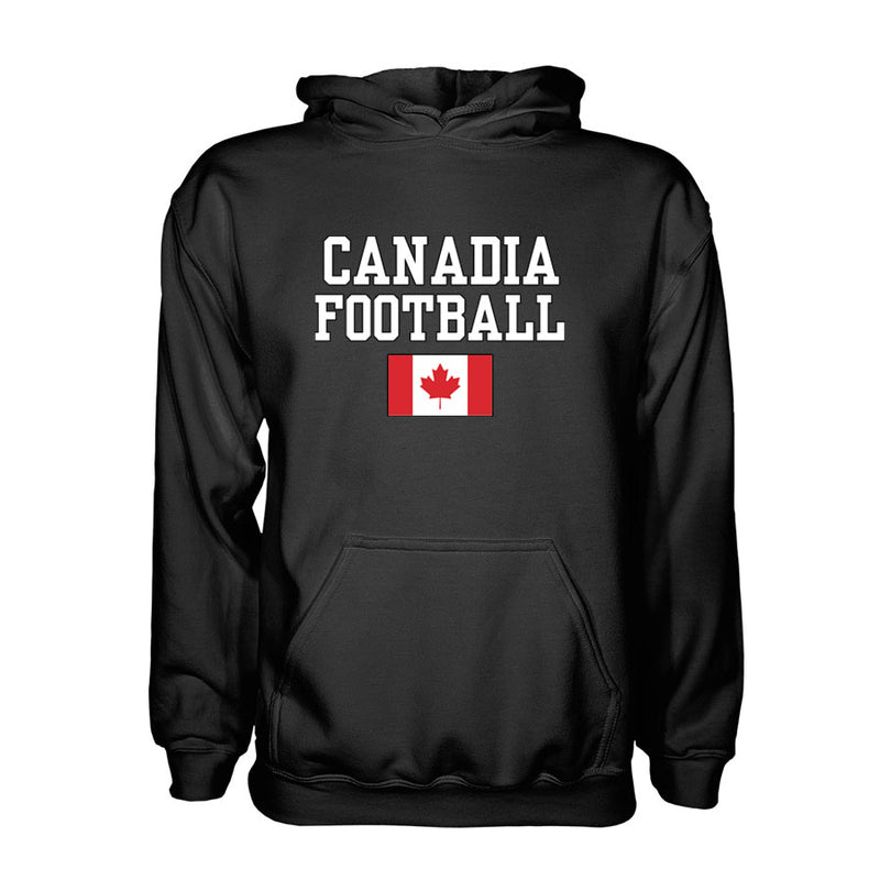 Canadia Football Hoodie - Black
