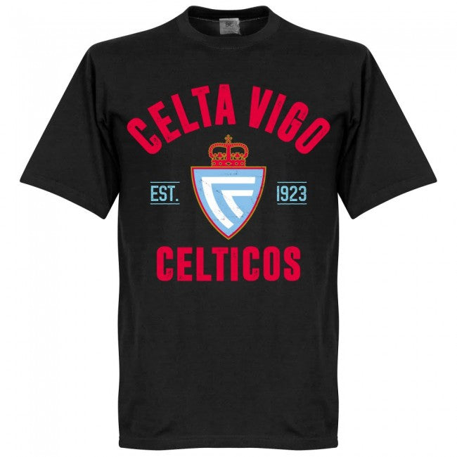 Celta Vigo Established T-Shirt - Black - Terrace Gear