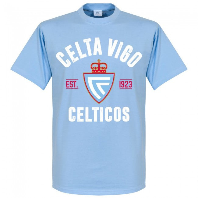 Celta Vigo Established T-Shirt - Sky - Terrace Gear