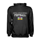 Central African Republic Football Hoodie - Black