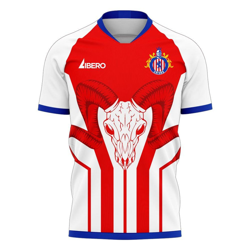 Chivas 2020-2021 Home Concept Football Kit (Libero) - Adult Long Sleeve