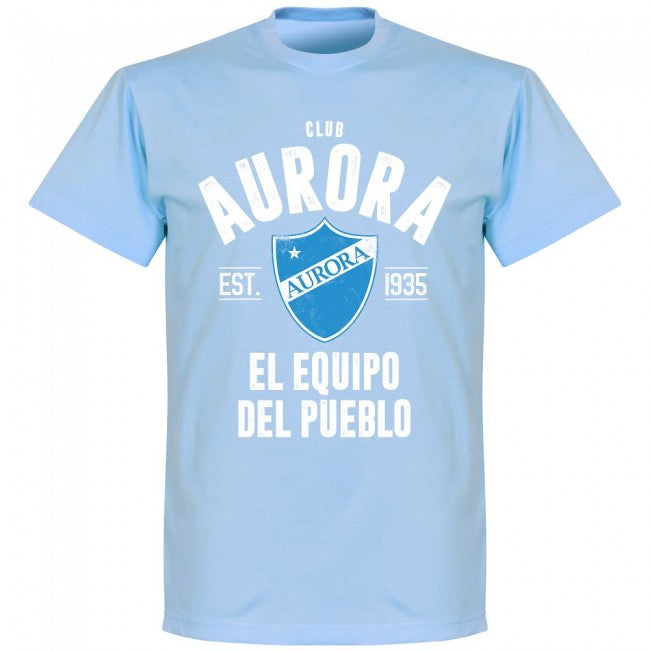 Club Aurora Established T-Shirt - Sky - Terrace Gear